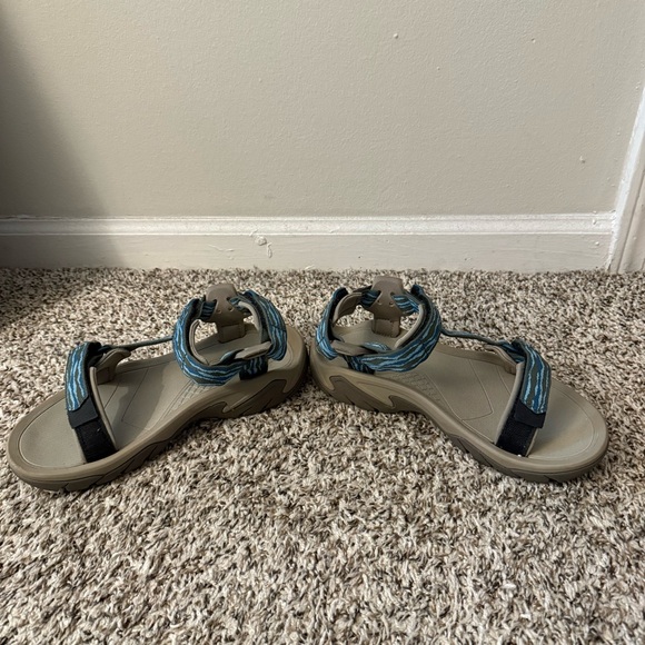 Teva Blue and Gray Sandals - Picture 2 of 5